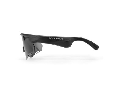 �culos de ciclismo polarizados Rockbros SP-251 com kit de �udio Bluetooth - Preto