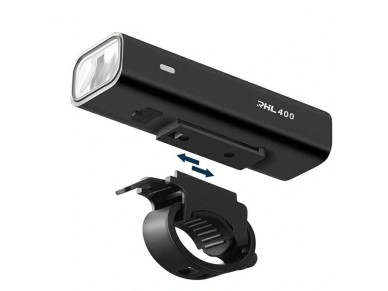 Luz delantera para bicicleta Rockbros RHL400 de 400 lm con USB-C - Negra Luz delantera para bicicleta Rockbros RHL400 de 400 lm con USB-C - Negra