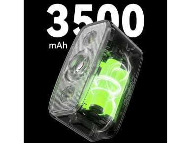 Luz dianteira para bicicleta Rockbros QC1200 1200lm USB-C - Branca Luz dianteira para bicicleta Rockbros QC1200 1200lm USB-C - Branca