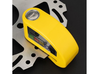 Cadeado para bicicleta Rockbros LBAYG8308 com alarme e trava de disco - Laranja Cadeado para bicicleta Rockbros LBAYG8308 com alarme e trava de disco - Laranja