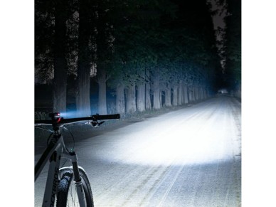 Luz delantera para bicicleta Rockbros RHL400 de 400 lm con USB-C - Negra Luz delantera para bicicleta Rockbros RHL400 de 400 lm con USB-C - Negra