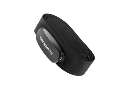 Cinta de monitoramento cardíaco Rockbros HRM812 Bluetooth ANT+ com sensor IP67 - Preta Cinta de monitoramento cardíaco Rockbros HRM812 Bluetooth ANT+ com sensor IP67 - Preta
