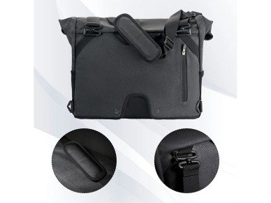 Bolsa multifuncional para guid�o de bicicleta Rockbros H48 - Cinza