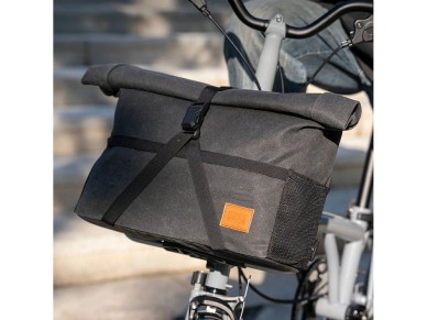 Bolsa multifuncional para guid�o de bicicleta Rockbros H48 - Cinza