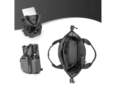 Mochila Rockbros H43 para bicicleta dobr�vel Brompton - Cinza