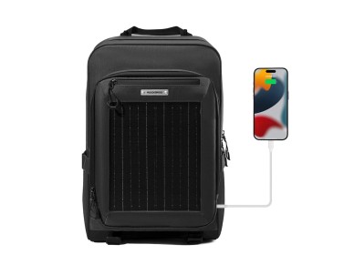 Mochila de ciclismo Rockbros H51 com painel solar - Preta Mochila de ciclismo Rockbros H51 com painel solar - Preta