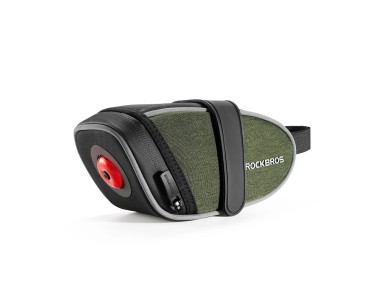 Bolsa de sill�n ligera Rockbros C52-2 con iluminaci�n de 250 mAh - verde