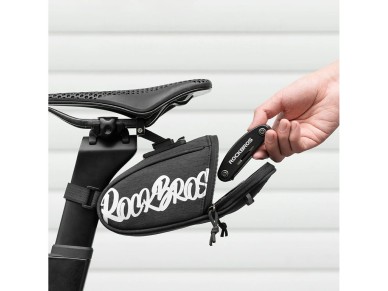 Bolsa de sillín Rockbros G007 Flash Journey de 0,8 l - Negra Bolsa de sillín Rockbros G007 Flash Journey de 0,8 l - Negra