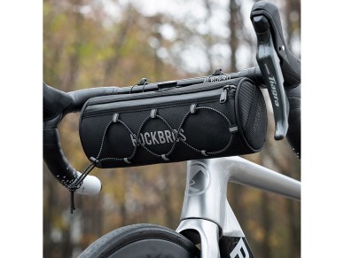 Rockbros TL002 ROAD TO SKY 1.5L Handlebar Bike Bag Waterproof - Black Rockbros TL002 ROAD TO SKY 1.5L Handlebar Bike Bag Waterproof - Black