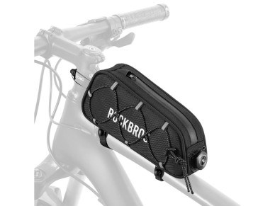 Bolsa para cuadro de bicicleta Rockbros TL004 ROAD TO SKY de 0,7 L, impermeable - Negra