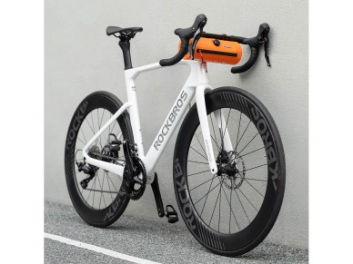 Bolsa de guid�o para bicicleta Rockbros AS-143 ROAD TO SKY, imperme�vel, 2 litros - laranja