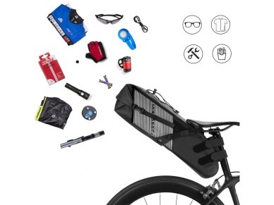 Bolsa de asiento Rockbros AS-013 de 10 litros - Negra