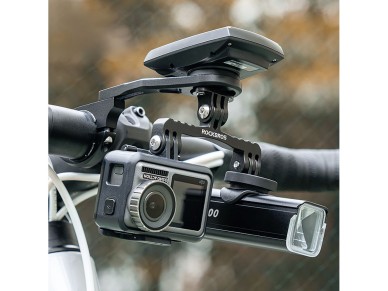 Soporte para manillar de bicicleta Rockbros FK-301 2 en 1 para ordenador/navegador y c�mara/iluminac