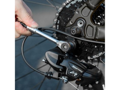 Juego de herramientas multiusos para bicicleta Rockbros con llave de carraca y palancas para neum�ti