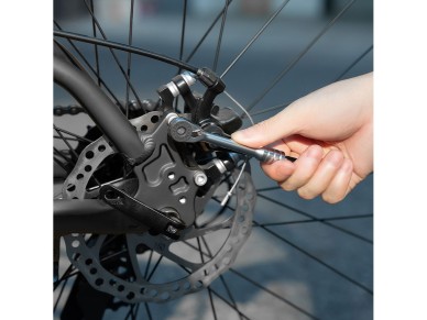 Juego de herramientas multiusos para bicicleta Rockbros con llave de carraca y palancas para neum�ti