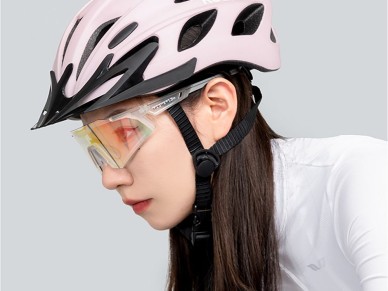 Casco de bicicleta Rockbros con visera, gafas UV desmontables, visera desmontable, unisex - Rosa Casco de bicicleta Rockbros con visera, gafas UV desmontables, visera desmontable, unisex - Rosa