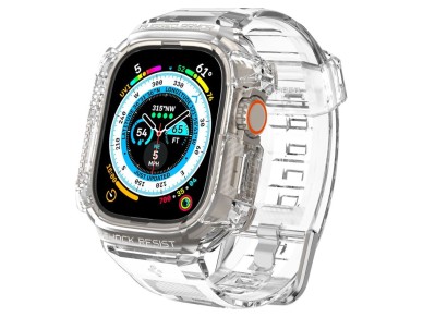 Funda Spigen Rugged Armor Pro con correa para Apple Watch Ultra (49 mm) - Transparente Funda Spigen Rugged Armor Pro con correa para Apple Watch Ultra (49 mm) - Transparente