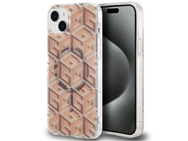 Capa Guess IML GCube MagSafe para iPhone 15/14/13 - marrom Capa Guess IML GCube MagSafe para iPhone 15/14/13 - marrom