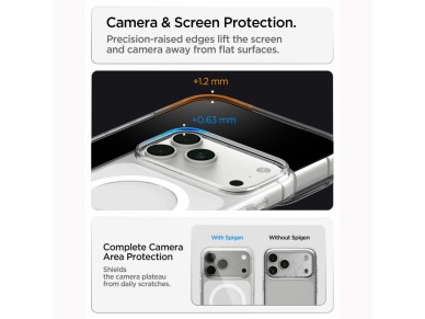 Spigen Liquid Crystal MagSafe Case for iPhone 18 Pro / 17 Pro - Clear and White Spigen Liquid Crystal MagSafe Case for iPhone 18 Pro / 17 Pro - Clear and White