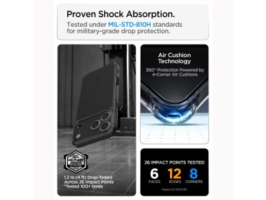 Spigen Ultra Hybrid MagSafe Case for iPhone 18 Pro / 17 Pro - Matte Black Spigen Ultra Hybrid MagSafe Case for iPhone 18 Pro / 17 Pro - Matte Black