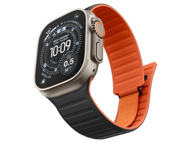 Spigen Athlex Air M Strap for Apple Watch 44/45/46/49 mm - Black and Orange Spigen Athlex Air M Strap for Apple Watch 44/45/46/49 mm - Black and Orange