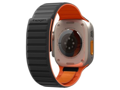 Spigen Athlex Air M Strap for Apple Watch 44/45/46/49 mm - Black and Orange Spigen Athlex Air M Strap for Apple Watch 44/45/46/49 mm - Black and Orange