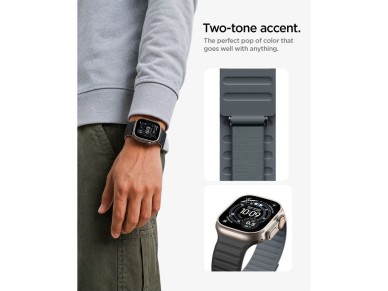 Spigen Athlex Air M Strap for Apple Watch 44 / 45 / 46 / 49 mm - Black and Gray Spigen Athlex Air M Strap for Apple Watch 44 / 45 / 46 / 49 mm - Black and Gray