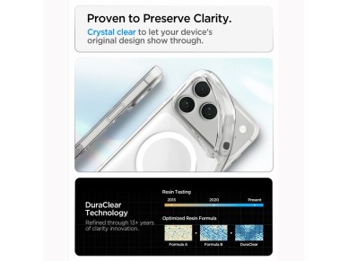 Spigen Liquid Crystal MagSafe Case for iPhone 18 Pro / 17 Pro - Clear and White Spigen Liquid Crystal MagSafe Case for iPhone 18 Pro / 17 Pro - Clear and White