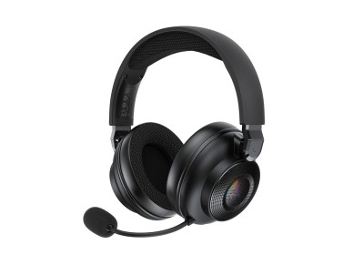 Fones de ouvido gamer sem fio Acefast H15 Bluetooth / 2,4 GHz / AUX com microfone e retroiluminação Fones de ouvido gamer sem fio Acefast H15 Bluetooth / 2,4 GHz / AUX com microfone e retroiluminação