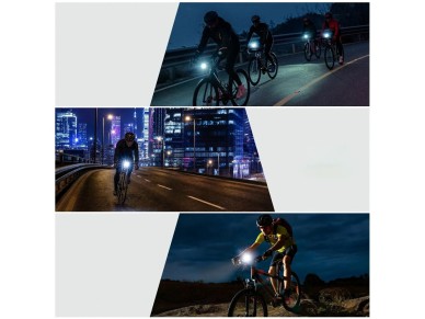 Luz delantera para bicicleta Rockbros RHL950 de 950 lm con batería USB-C extraíble - Negra Luz delantera para bicicleta Rockbros RHL950 de 950 lm con batería USB-C extraíble - Negra