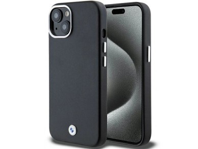Funda met�lica BMW Signature con cierre MagSafe para iPhone 15/14/13 - Negra