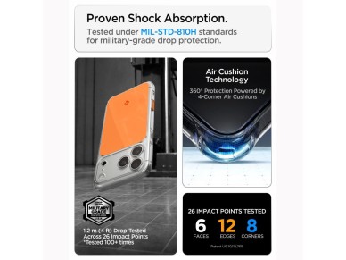 Capa Spigen Ultra Hybrid MagSafe para iPhone 18 Pro Max / 17 Pro Max - Laranja Capa Spigen Ultra Hybrid MagSafe para iPhone 18 Pro Max / 17 Pro Max - Laranja
