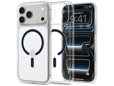 Spigen Ultra Hybrid MagSafe Case for iPhone 18 Pro Max / 17 Pro Max - Clear Navy Blue Spigen Ultra Hybrid MagSafe Case for iPhone 18 Pro Max / 17 Pro Max - Clear Navy Blue