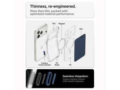 Capa Spigen Ultra Hybrid MagSafe para iPhone 18 Pro Max / 17 Pro Max - Azul Fosco Capa Spigen Ultra Hybrid MagSafe para iPhone 18 Pro Max / 17 Pro Max - Azul Fosco
