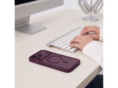 Capa Tech-Protect Magmat Magsafe CC para iPhone 18 Pro Max / 17 Pro Max - Bordô Fosco Capa Tech-Protect Magmat Magsafe CC para iPhone 18 Pro Max / 17 Pro Max - Bordô Fosco