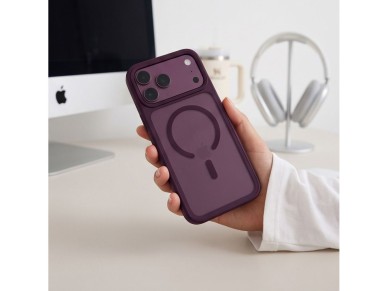 Capa Tech-Protect Magmat Magsafe CC para iPhone 18 Pro Max / 17 Pro Max - Bordô Fosco Capa Tech-Protect Magmat Magsafe CC para iPhone 18 Pro Max / 17 Pro Max - Bordô Fosco