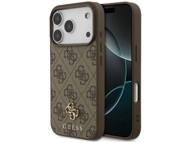 Guess 4G Small Classic Logo MagSafe Case for iPhone 17 Pro / 18 Pro - Brown Guess 4G Small Classic Logo MagSafe Case for iPhone 17 Pro / 18 Pro - Brown