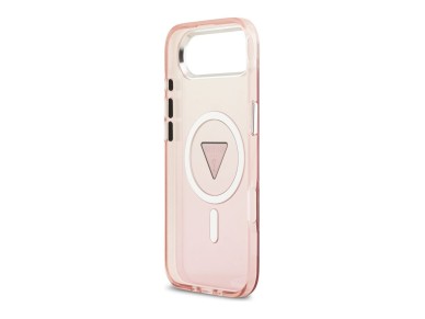 Guess IML Gradient Triangle Logo MagSafe iPhone Air Case - Pink