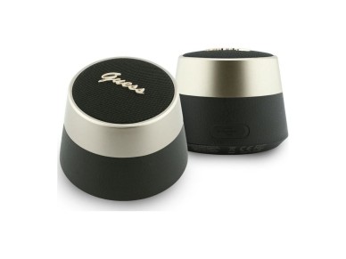 Guess 5W Script Metal Logo Bluetooth Speaker - Black Guess 5W Script Metal Logo Bluetooth Speaker - Black