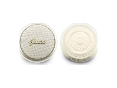 Guess 5W Script Metal Logo Bluetooth Speaker - Gold
