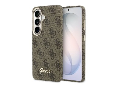 Capa Guess 4G Script MagSafe para Samsung Galaxy S26 - Marrom Capa Guess 4G Script MagSafe para Samsung Galaxy S26 - Marrom