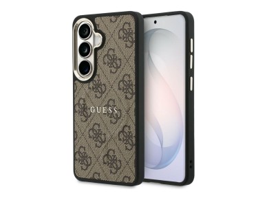 Guess 4G Embossed Ring MagSafe case for Samsung Galaxy S26 Plus - brown