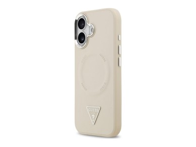 Funda Guess Triangle Logo MagSafe para iPhone 17 - Beige Funda Guess Triangle Logo MagSafe para iPhone 17 - Beige