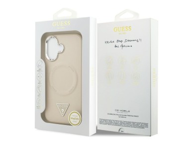 Funda Guess Triangle Logo MagSafe para iPhone 17 - Beige Funda Guess Triangle Logo MagSafe para iPhone 17 - Beige