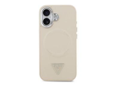 Funda Guess Triangle Logo MagSafe para iPhone 17 - Beige Funda Guess Triangle Logo MagSafe para iPhone 17 - Beige