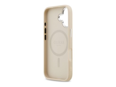 Funda Guess Triangle Logo MagSafe para iPhone 17 - Beige Funda Guess Triangle Logo MagSafe para iPhone 17 - Beige