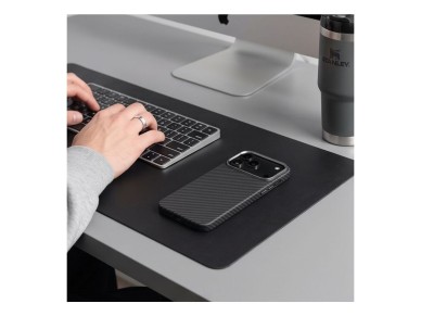Funda Tech-Protect Ion Carbon MagSafe para iPhone 18 Pro / 17 Pro - Negro y Plata Funda Tech-Protect Ion Carbon MagSafe para iPhone 18 Pro / 17 Pro - Negro y Plata