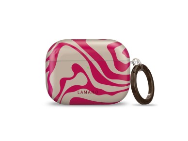 Capa protetora Lamano Tech-Protect para AirPods Pro 3 - Rosa e Bege