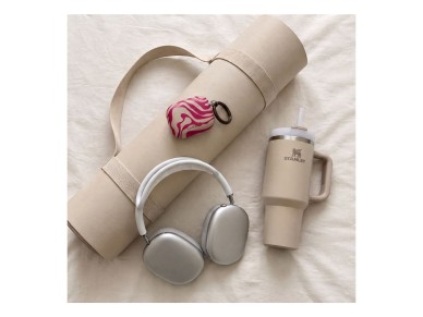 Capa protetora Lamano Tech-Protect para AirPods Pro 3 - Rosa e Bege