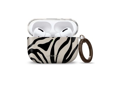 Tech-Protect Lamano case for AirPods Pro 3 - black and beige Tech-Protect Lamano case for AirPods Pro 3 - black and beige